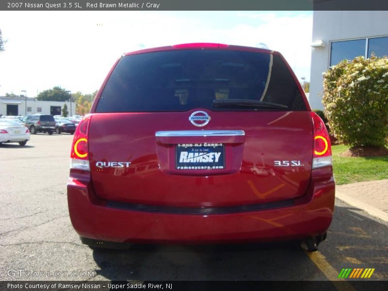 Red Brawn Metallic / Gray 2007 Nissan Quest 3.5 SL