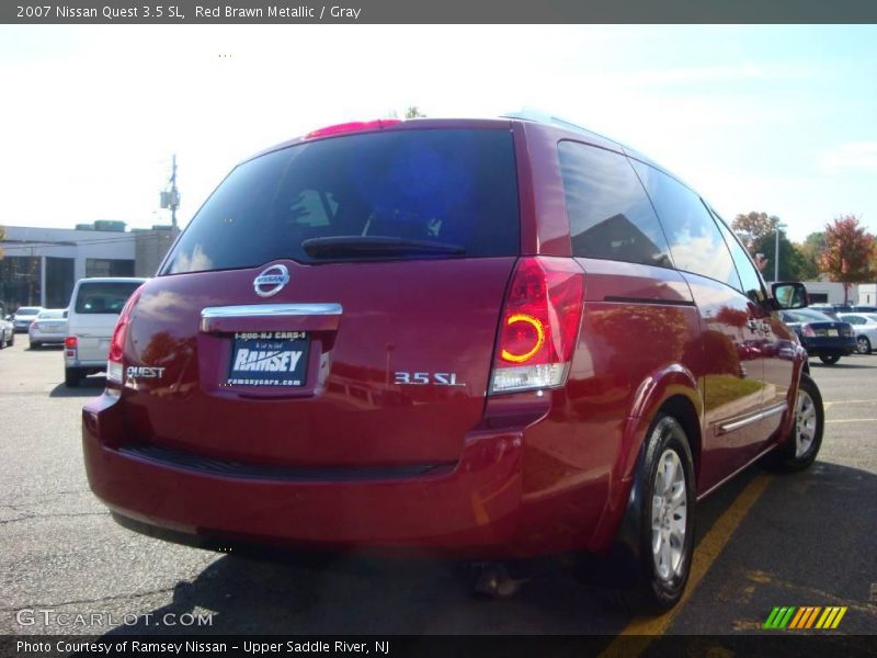 Red Brawn Metallic / Gray 2007 Nissan Quest 3.5 SL