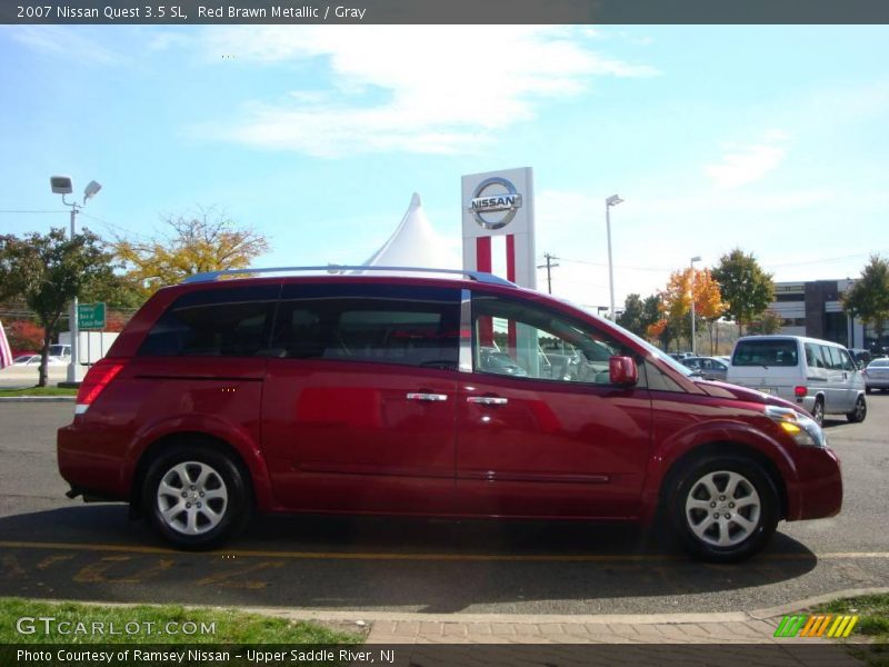Red Brawn Metallic / Gray 2007 Nissan Quest 3.5 SL