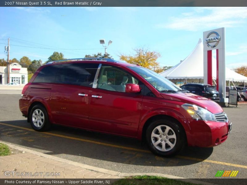 Red Brawn Metallic / Gray 2007 Nissan Quest 3.5 SL