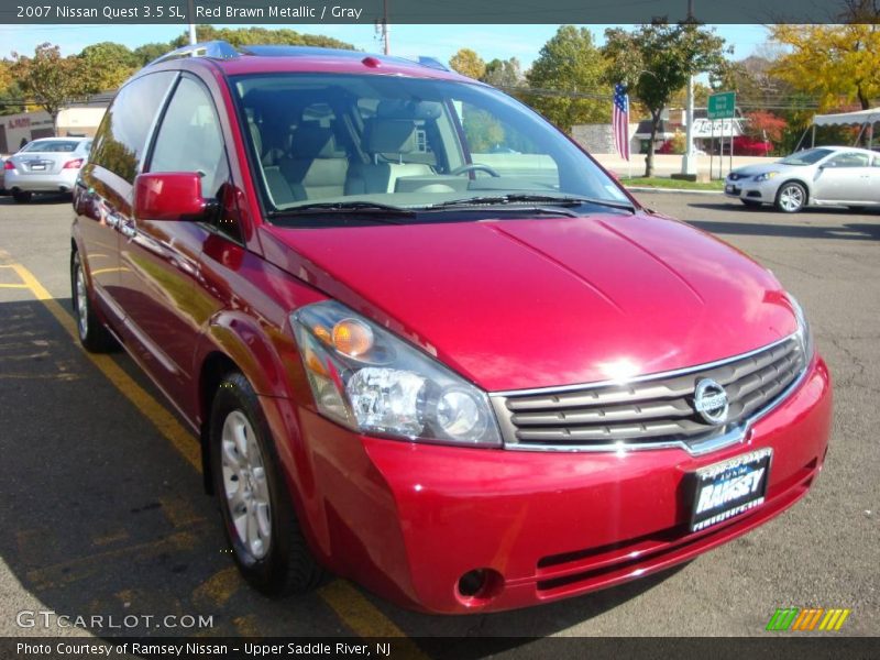Red Brawn Metallic / Gray 2007 Nissan Quest 3.5 SL