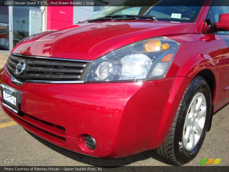 Red Brawn Metallic / Gray 2007 Nissan Quest 3.5 SL