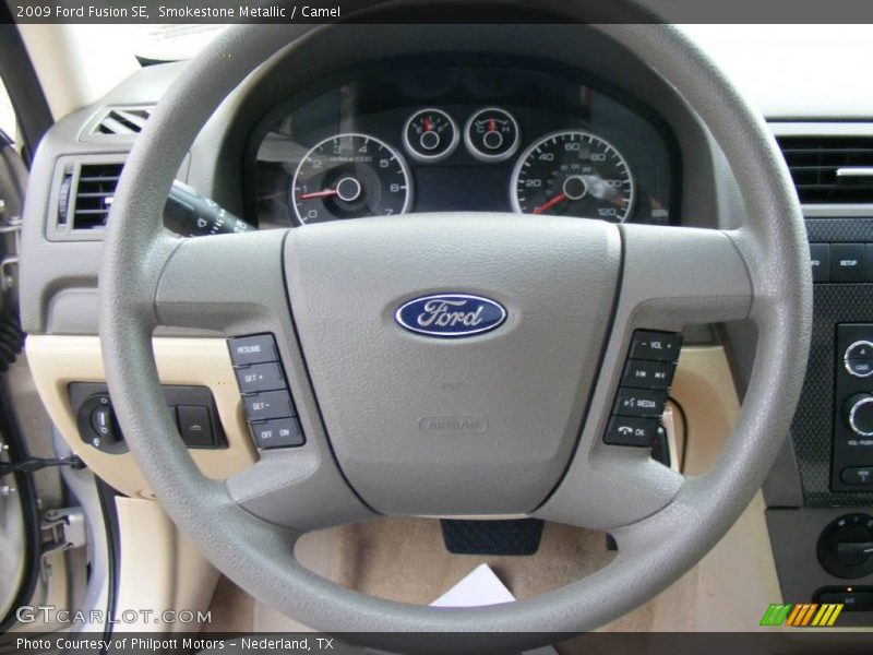 Smokestone Metallic / Camel 2009 Ford Fusion SE