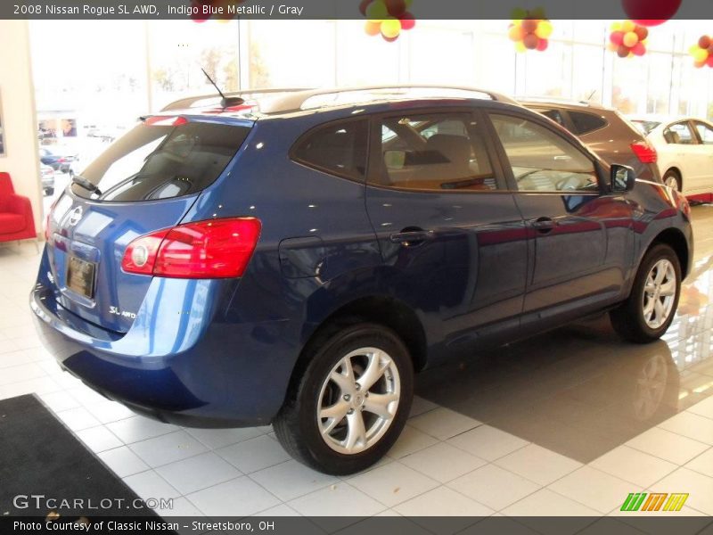 Indigo Blue Metallic / Gray 2008 Nissan Rogue SL AWD