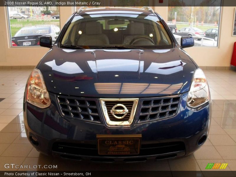 Indigo Blue Metallic / Gray 2008 Nissan Rogue SL AWD
