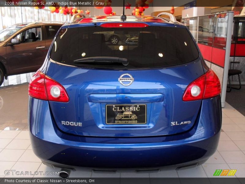 Indigo Blue Metallic / Gray 2008 Nissan Rogue SL AWD