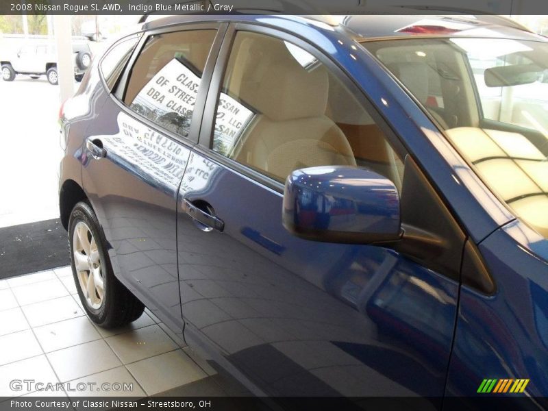 Indigo Blue Metallic / Gray 2008 Nissan Rogue SL AWD