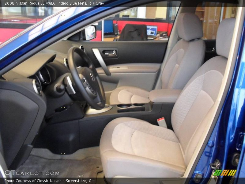 Indigo Blue Metallic / Gray 2008 Nissan Rogue SL AWD