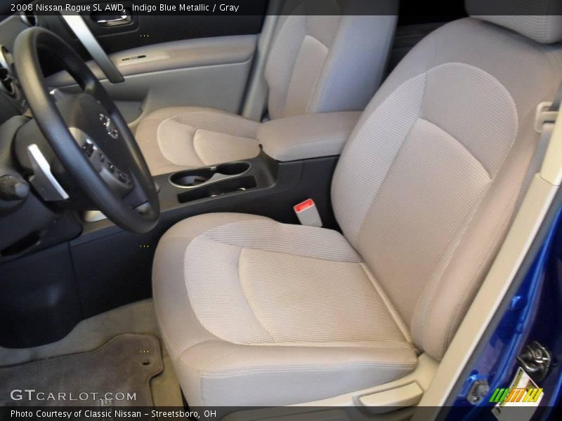 Indigo Blue Metallic / Gray 2008 Nissan Rogue SL AWD