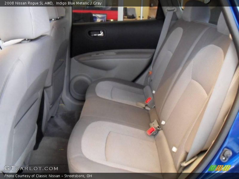 Indigo Blue Metallic / Gray 2008 Nissan Rogue SL AWD