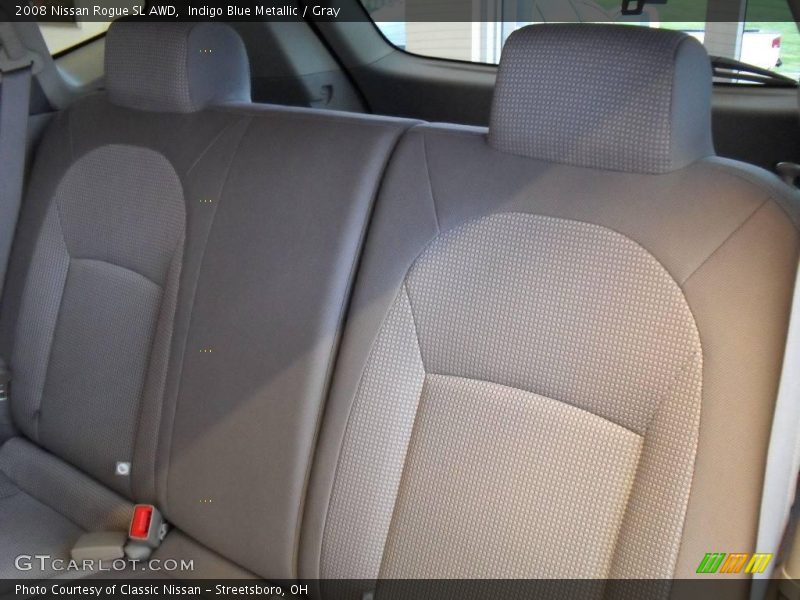 Indigo Blue Metallic / Gray 2008 Nissan Rogue SL AWD