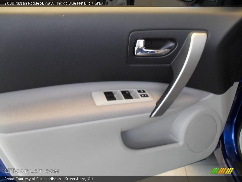 Indigo Blue Metallic / Gray 2008 Nissan Rogue SL AWD