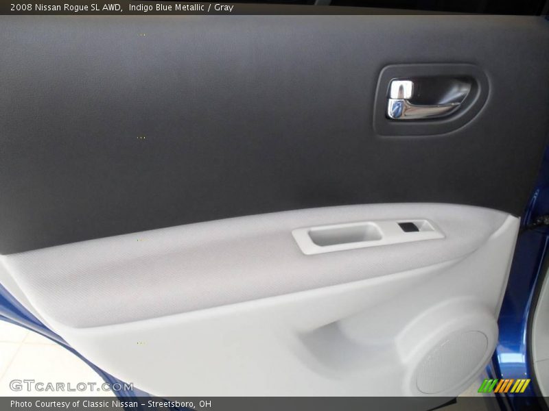 Indigo Blue Metallic / Gray 2008 Nissan Rogue SL AWD
