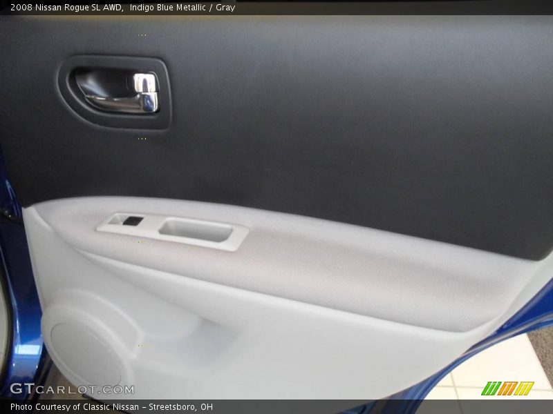 Indigo Blue Metallic / Gray 2008 Nissan Rogue SL AWD