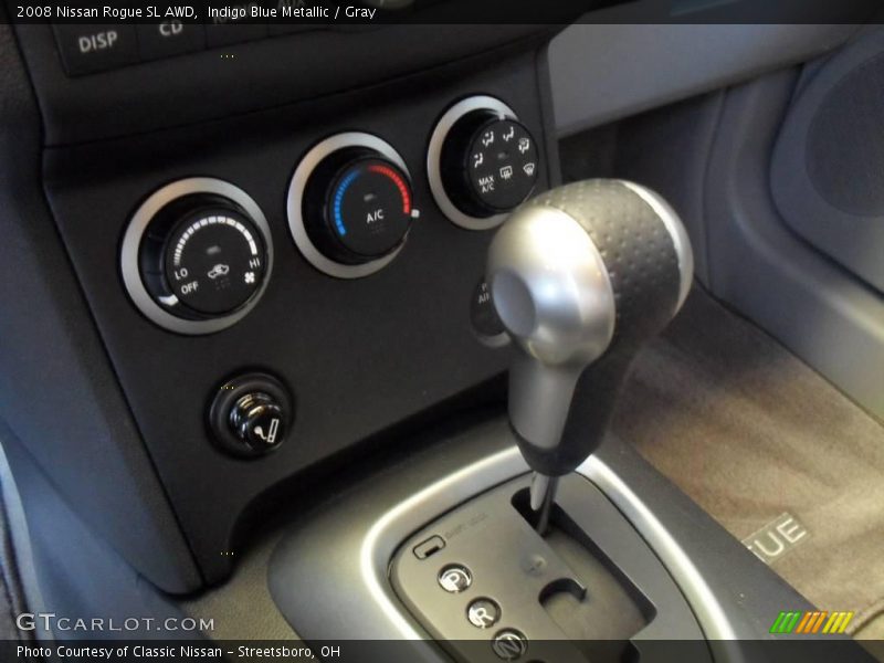 Indigo Blue Metallic / Gray 2008 Nissan Rogue SL AWD