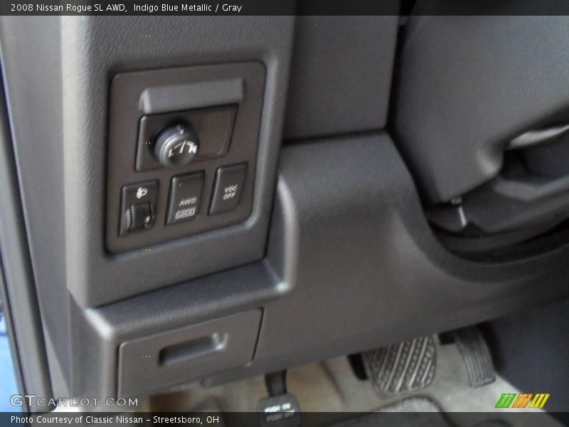 Indigo Blue Metallic / Gray 2008 Nissan Rogue SL AWD