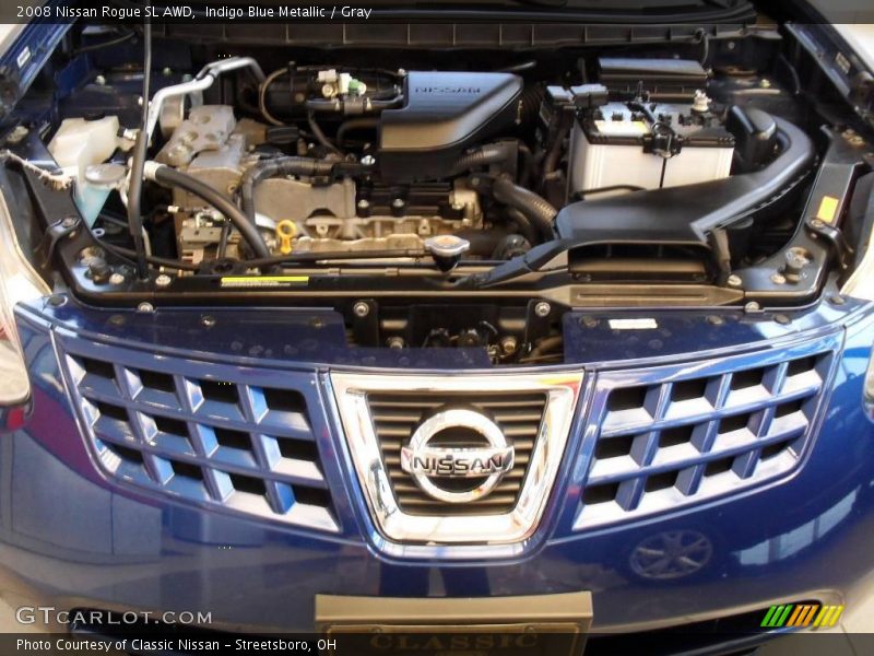 Indigo Blue Metallic / Gray 2008 Nissan Rogue SL AWD