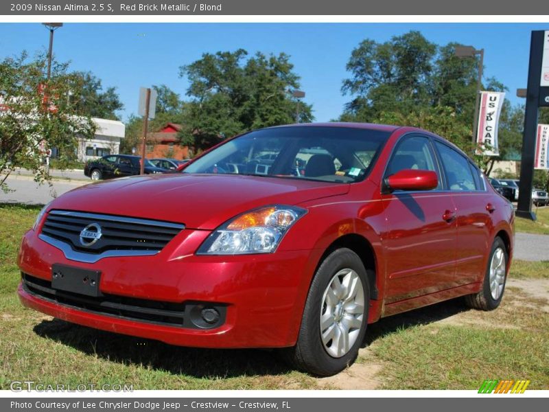 Red Brick Metallic / Blond 2009 Nissan Altima 2.5 S