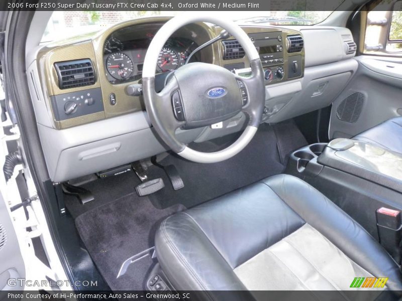 Oxford White / Medium Flint 2006 Ford F250 Super Duty Tuscany FTX Crew Cab 4x4
