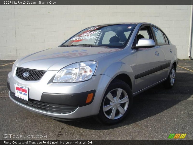 Silver / Gray 2007 Kia Rio LX Sedan