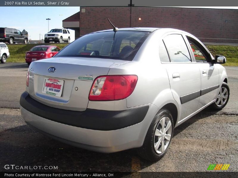 Silver / Gray 2007 Kia Rio LX Sedan