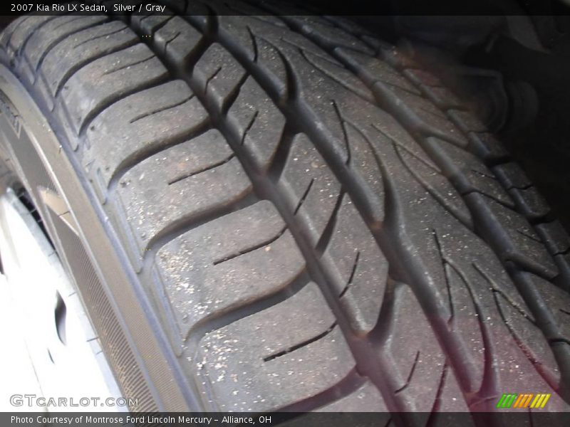 Silver / Gray 2007 Kia Rio LX Sedan