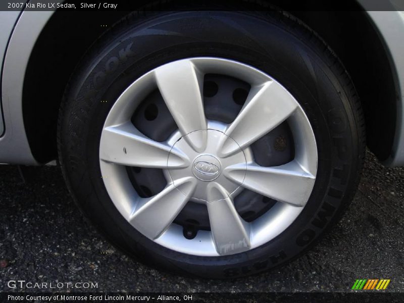 Silver / Gray 2007 Kia Rio LX Sedan