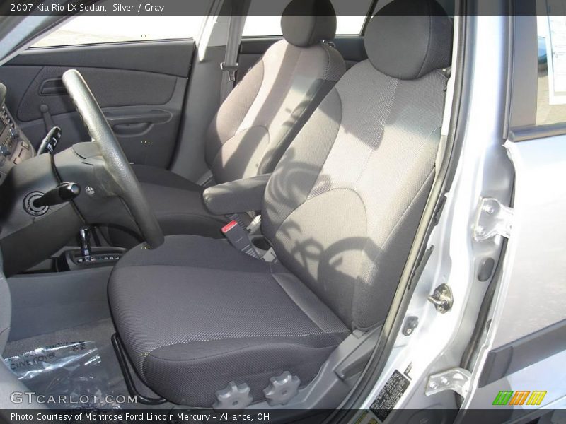Silver / Gray 2007 Kia Rio LX Sedan