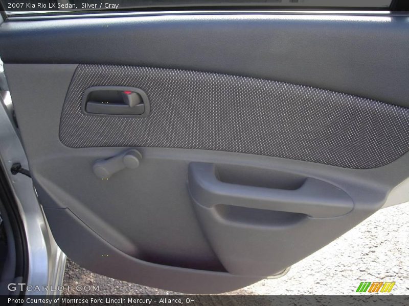 Silver / Gray 2007 Kia Rio LX Sedan
