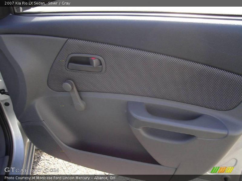 Silver / Gray 2007 Kia Rio LX Sedan