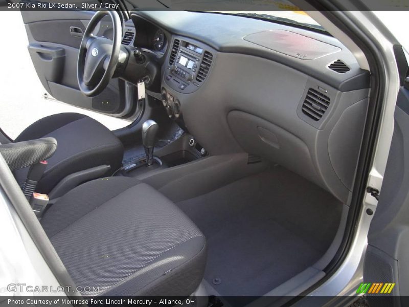 Silver / Gray 2007 Kia Rio LX Sedan