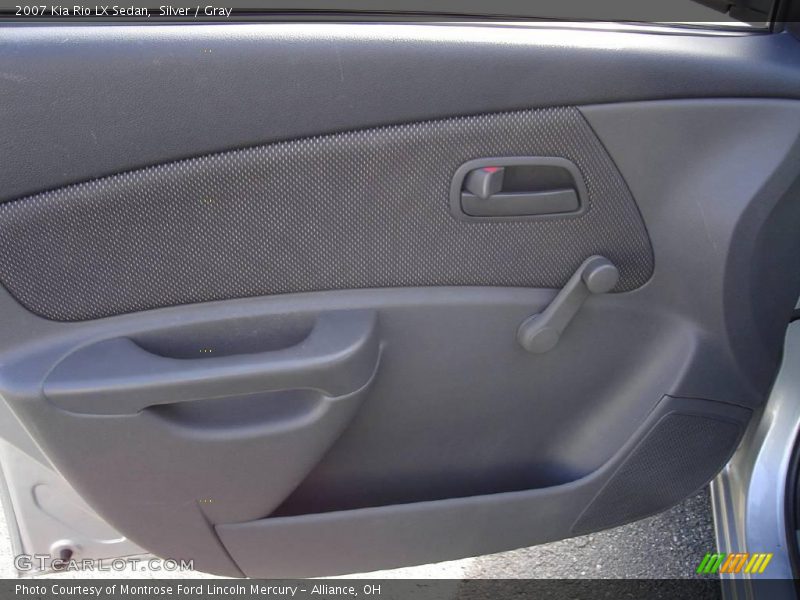 Silver / Gray 2007 Kia Rio LX Sedan