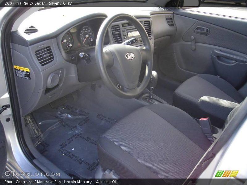 Silver / Gray 2007 Kia Rio LX Sedan