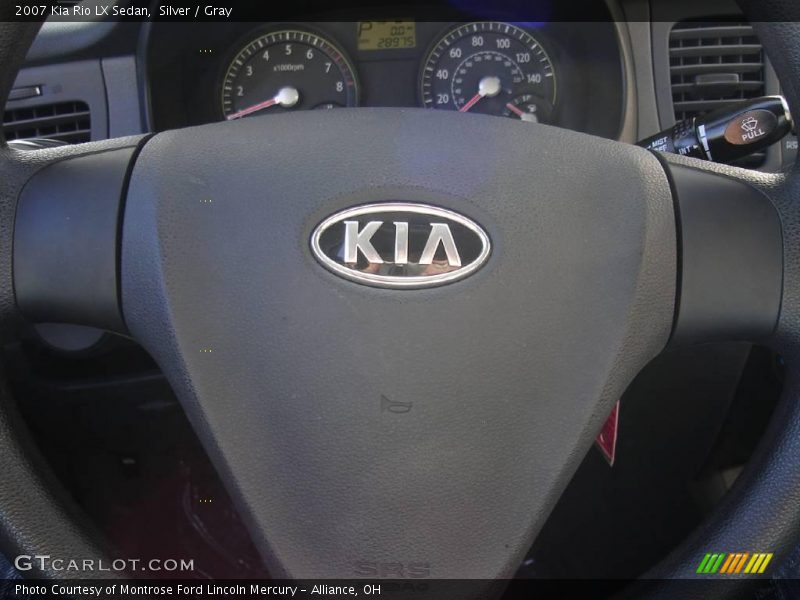 Silver / Gray 2007 Kia Rio LX Sedan