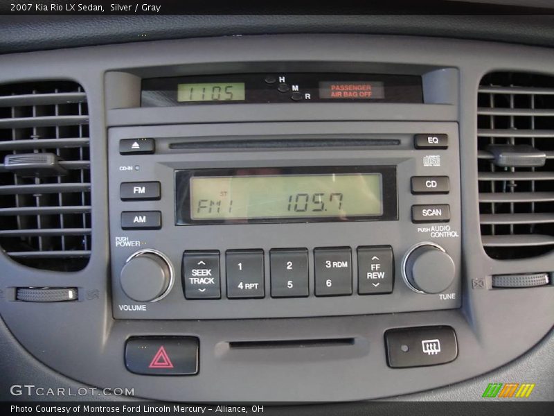 Silver / Gray 2007 Kia Rio LX Sedan