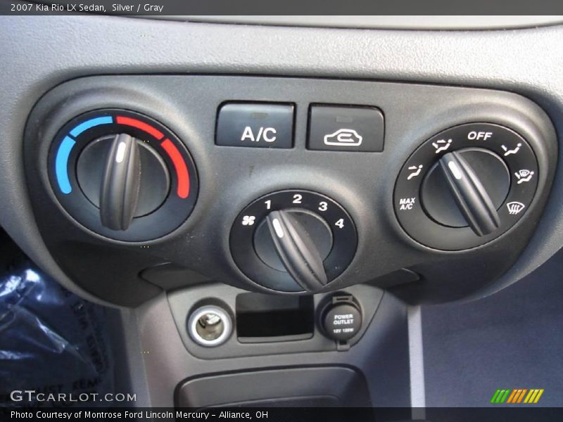 Silver / Gray 2007 Kia Rio LX Sedan