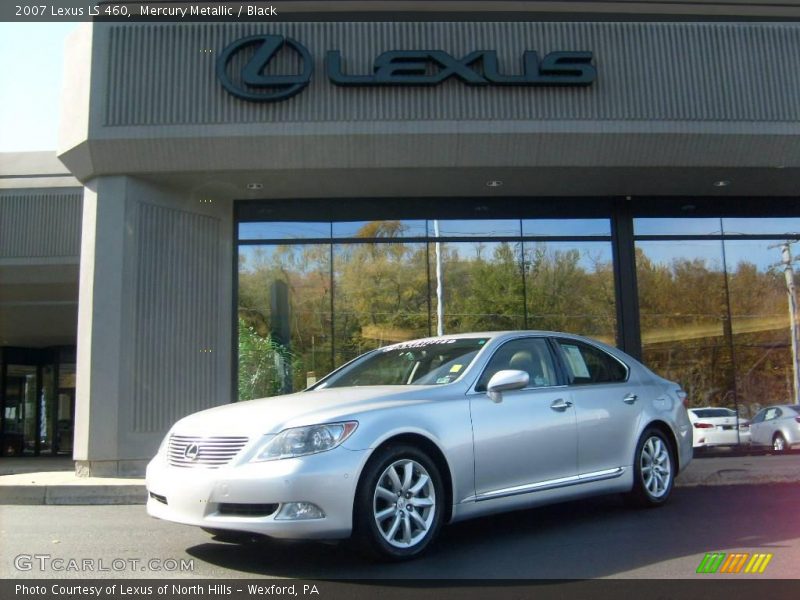 Mercury Metallic / Black 2007 Lexus LS 460
