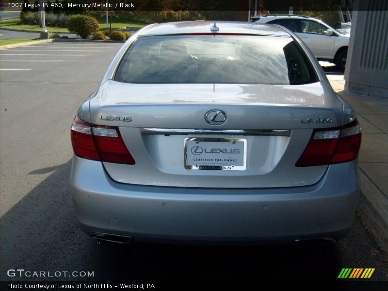 Mercury Metallic / Black 2007 Lexus LS 460