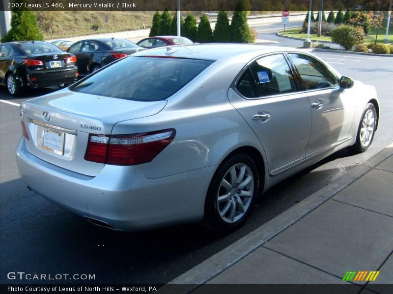 Mercury Metallic / Black 2007 Lexus LS 460