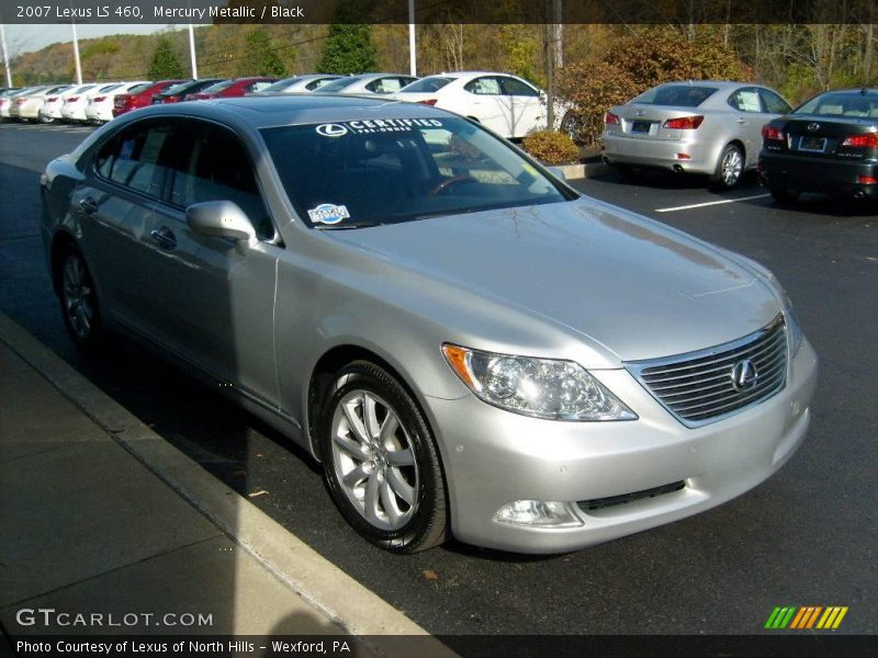 Mercury Metallic / Black 2007 Lexus LS 460