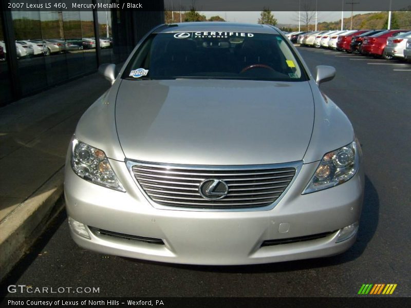 Mercury Metallic / Black 2007 Lexus LS 460
