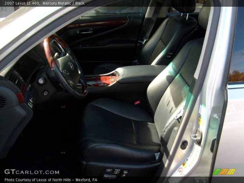 Mercury Metallic / Black 2007 Lexus LS 460