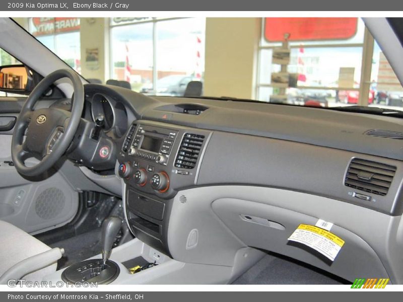 Ebony Black / Gray 2009 Kia Optima LX