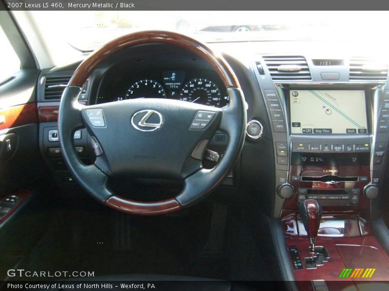 Mercury Metallic / Black 2007 Lexus LS 460