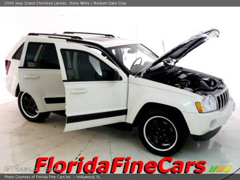 Stone White / Medium Slate Gray 2006 Jeep Grand Cherokee Laredo