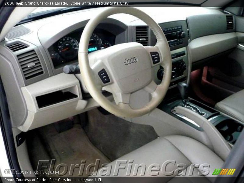Stone White / Medium Slate Gray 2006 Jeep Grand Cherokee Laredo