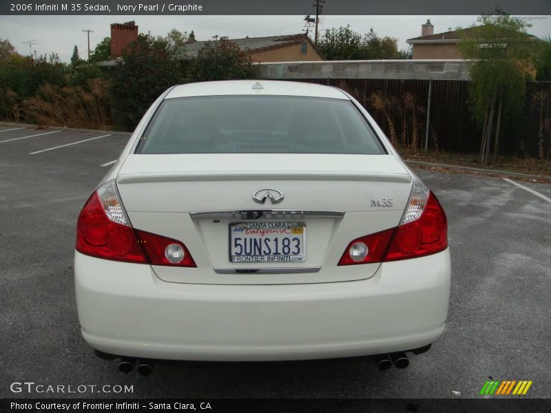 Ivory Pearl / Graphite 2006 Infiniti M 35 Sedan