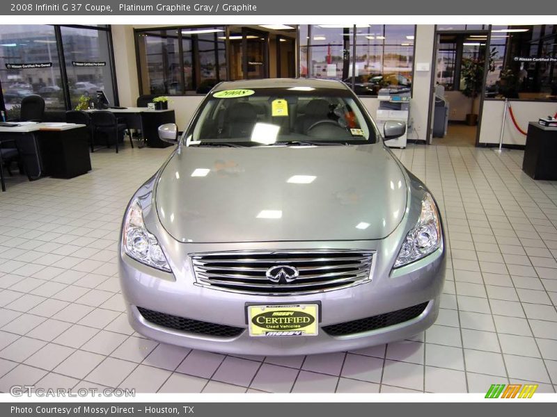 Platinum Graphite Gray / Graphite 2008 Infiniti G 37 Coupe