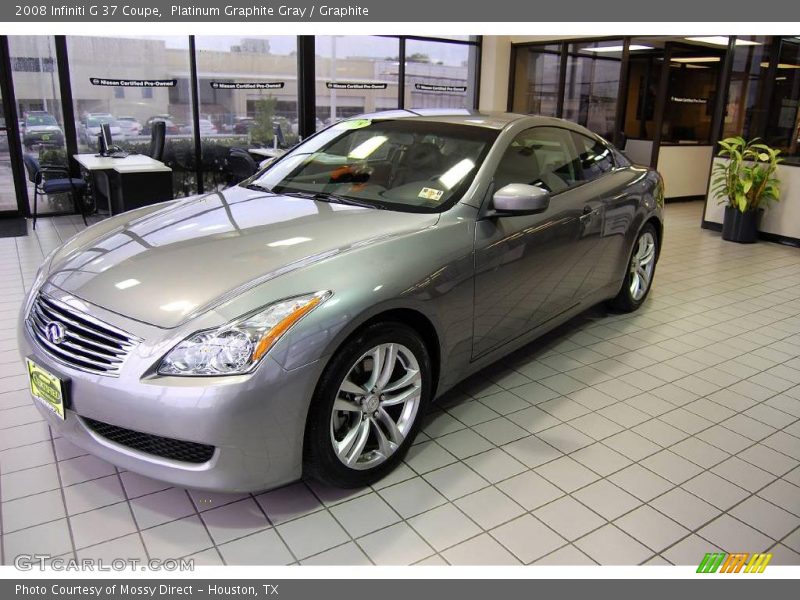 Platinum Graphite Gray / Graphite 2008 Infiniti G 37 Coupe