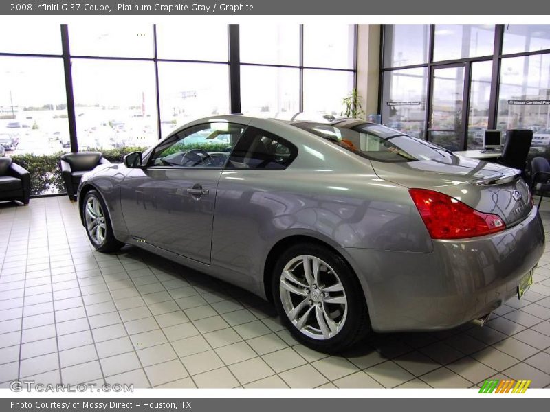 Platinum Graphite Gray / Graphite 2008 Infiniti G 37 Coupe